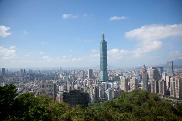 Taipei 101 towering over the skyline