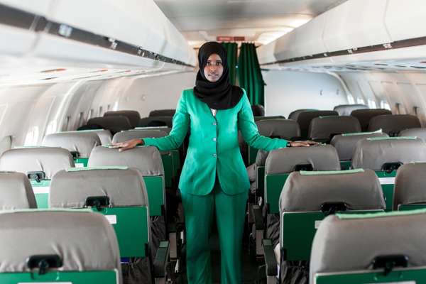 Stewardess Hodho Abshir