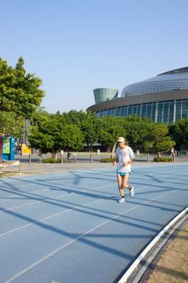 Keeping fit at Taipei Sports Arena