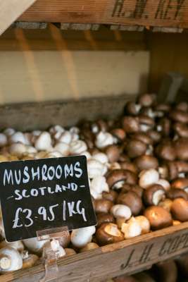 The shop has a large selection of fruit and vegetables and 70 per cent of the produce  is from Scotland or the UK