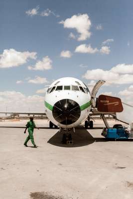 MD-82 at Hargeisa airport
