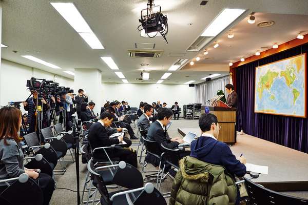 Yasuhisa Kawamura, the ministry’s new press secretary, talks about a hostage crisis