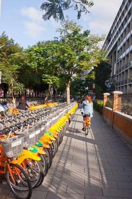 U-bike station at  National Taiwan  University 