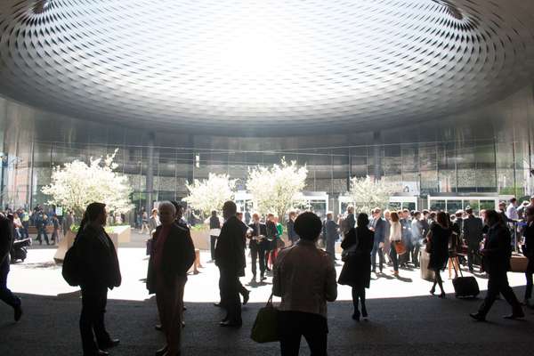 Outside the new show ground by Herzog & de Meuron