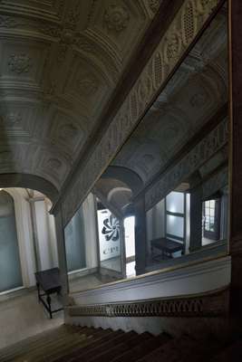 Marble staircase in the palace