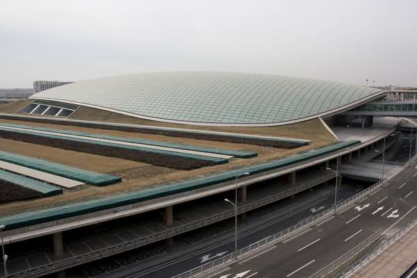 The station for the new line, which runs from Terminal 3 to the city centre