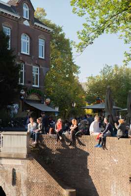 Utrecht’s double streetscape with canals below street level