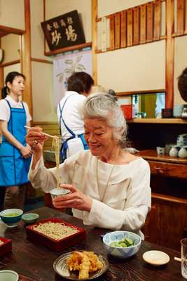 Shimada gets her soba fix