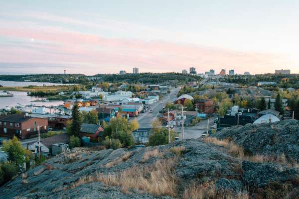 View of Yellowknife from Pilot’s Monument in Old Town