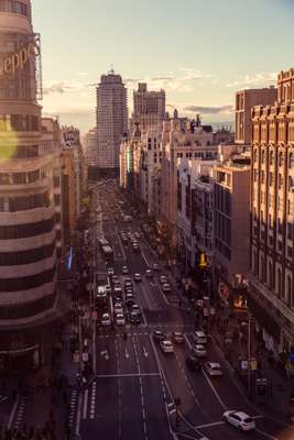 Revving up for another night on Gran Vía