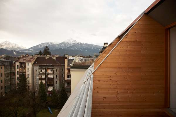 The view from one of Dregelyvari’s converted apartment terraces