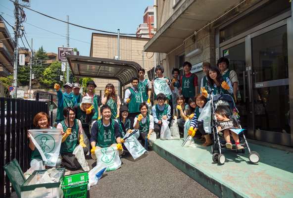 Omotesando team at the starting point