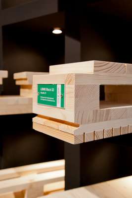  Lignotrend’s soundproof wood is integrated into a wall’s design