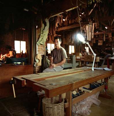 Carpenter and furniture designer Morito Ebine