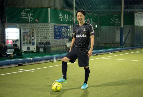 Yoichiro Yuzawa has a kickabout every week, starting at 22.00