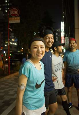 Kazue Wada, a hair stylist, runs marathons