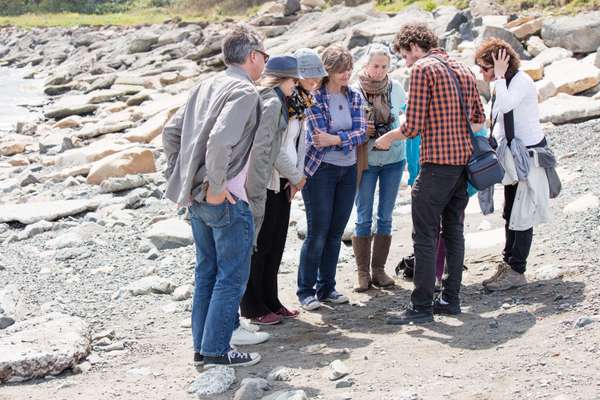 Photography class on the beach 