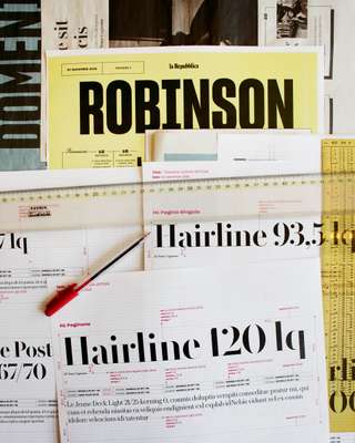 ‘Robinson’ layout and fonts