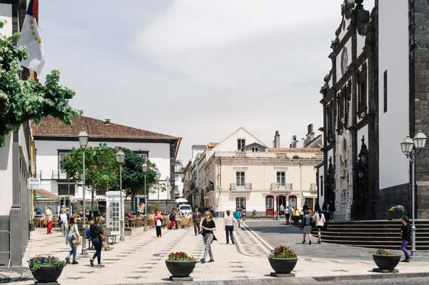 Street scene in  Ponta Delgada