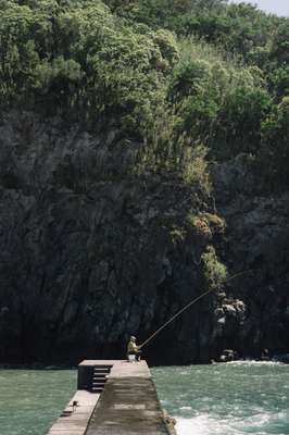 Fisherman in Caloura Harbour