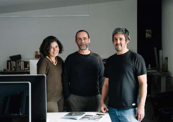 From l-r: P-06 founders Estela Estanislau, Nuno Gusmão and  Pedro Anjos