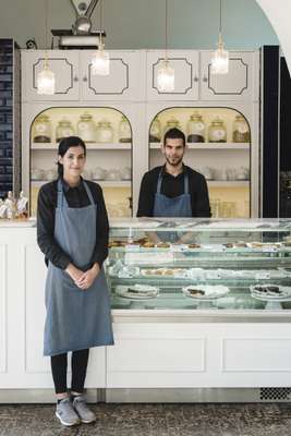 Beatriz Viera and Rafael Pinto at Café DaRosa 