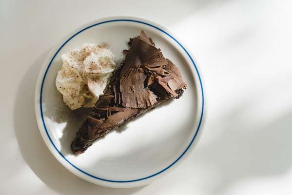 Chocolate and carob cake at Café DaRosa 