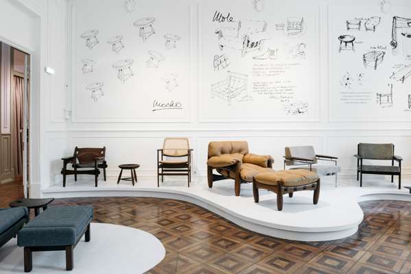 Modernist chairs include classics by Sérgio Rodrigues