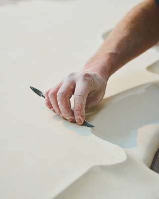 Handworking plaster