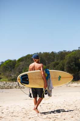 Surfer at Spooky Beach