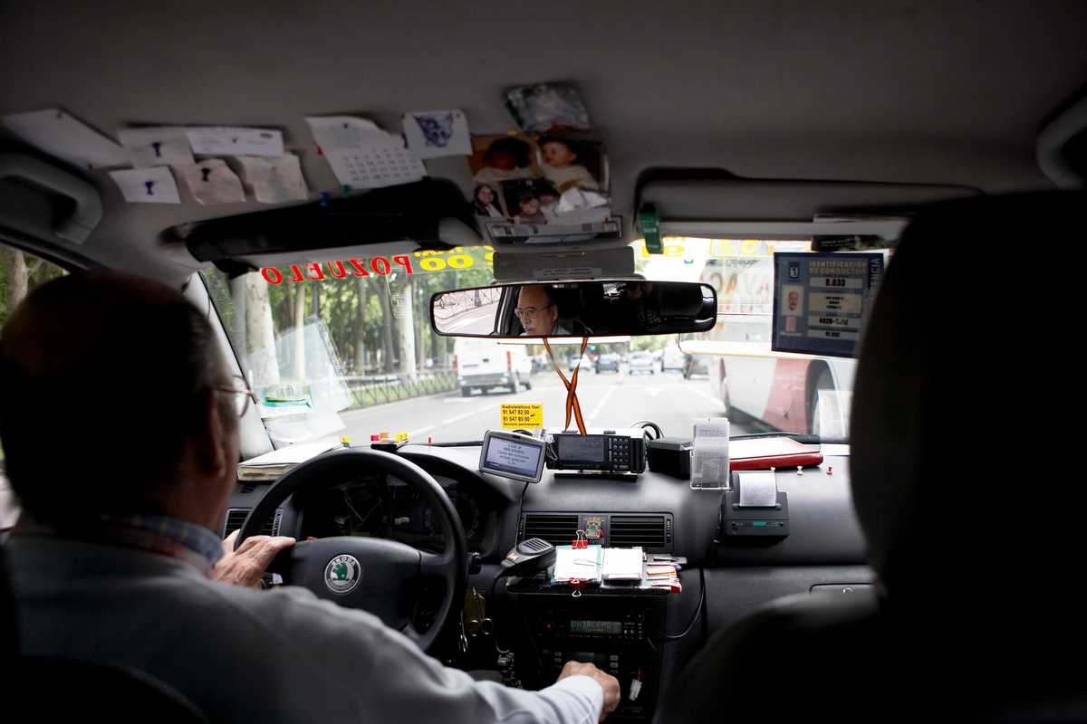 One of Madrid’s friendlier taxi drivers