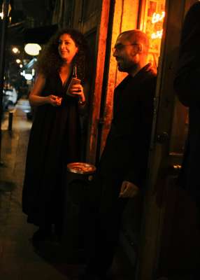 Drinkers gather on Gouraud Street, more often known as Gemmayze among locals