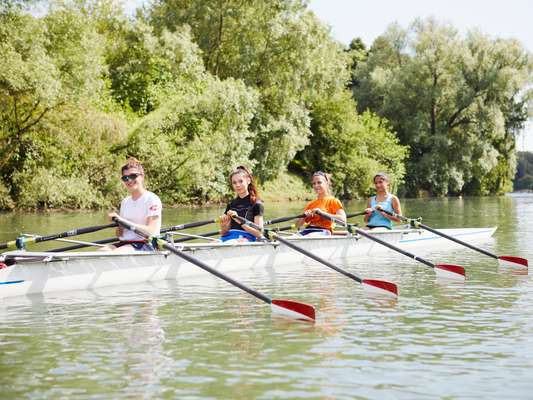 Rowers in training           