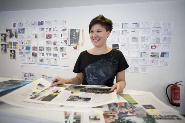 Junior art director Mareike Bongen