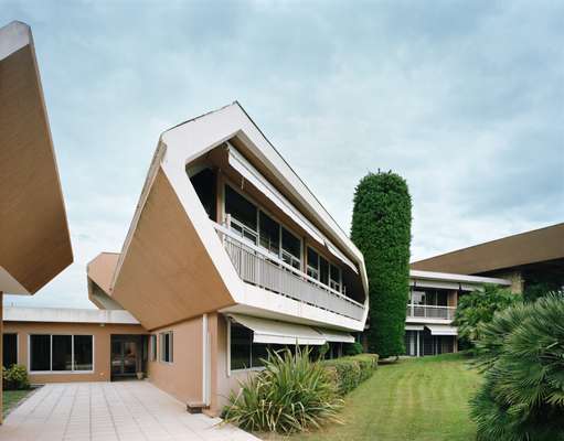 Hexagon motifs in the GSF building.