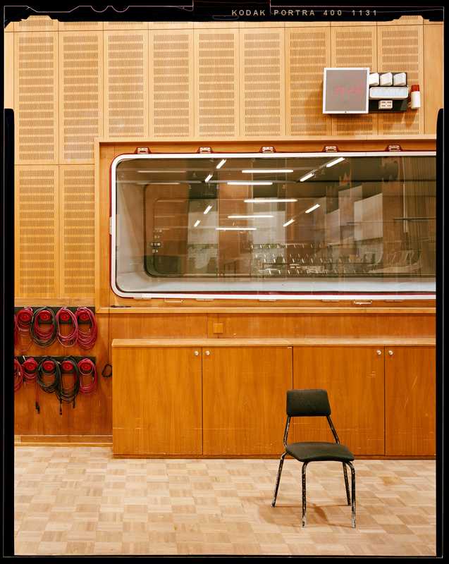 Inside a recording studio