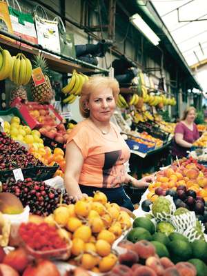 Fruit stallholder Ermelinda Monteiro