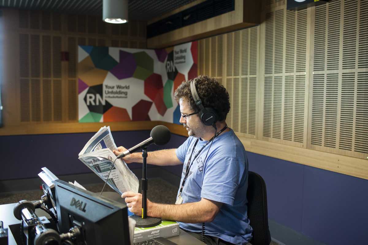 James Carleton, ABC Radio National reporter, talks listeners through the morning papers