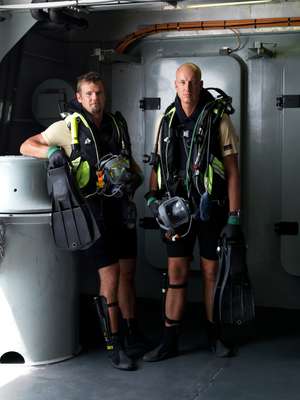 Divers Paw Toft Madsen and Jørgen Holm