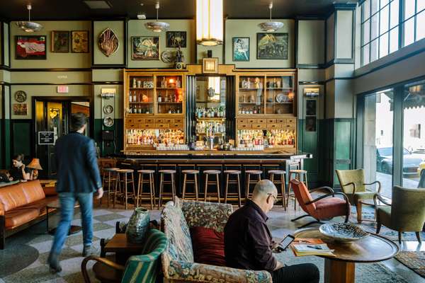 Main lobby at Ace Hotel New Orleans