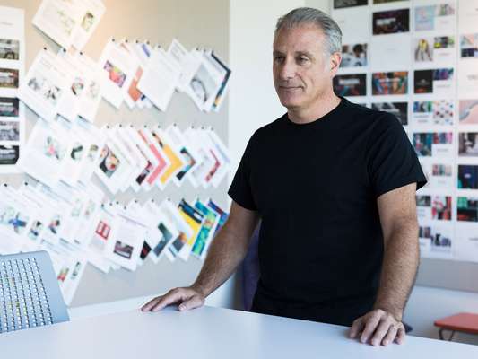 Gaudio in the meeting room adjoining his office