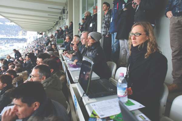 Bocci watches AC Milan versus Cesena at Dino Manuzzi stadium