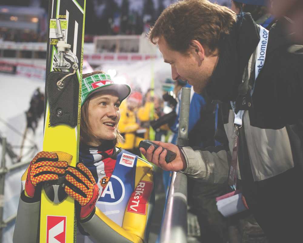 Tom Hilde, one of Norway’s best ski-jumpers, talks to Hahn 