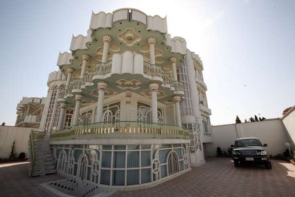 Haji Bashir Ahmad Hamkar's house in Herat with a new Lexus in the driveway