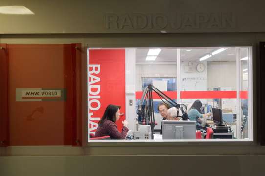 NHK’s radio studio