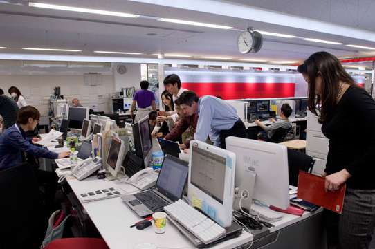 NHK World’s newsroom