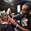 Major League Barber’s King McLaurin shows off his razoring talents