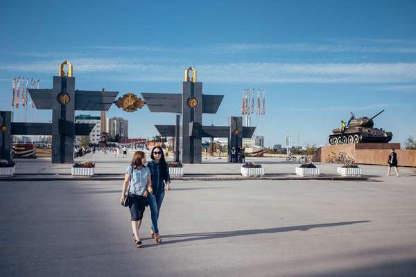 Second World War Memory Alley in Yakutsk