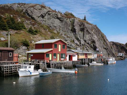 Boathouses in the Quidi  Vidi district