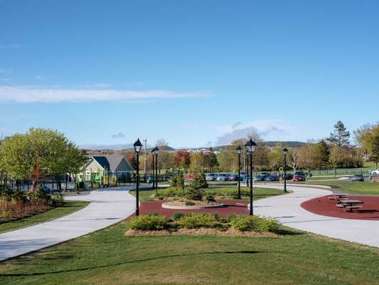 View from inside Bannerman Park